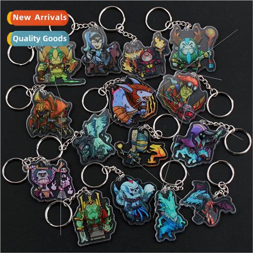 Games and animation around dota2 acrylic keychain pendant ne