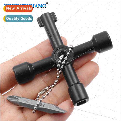 Portable four-in-one black cross with  head key wrench Elect