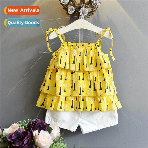 Girls 2023 new Korean  of the summer dress 适用eign- suspend