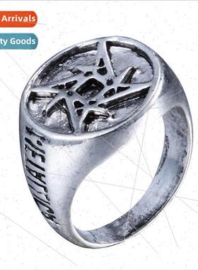 Heavy metal metallica band rock ring ring hipster men antiqu