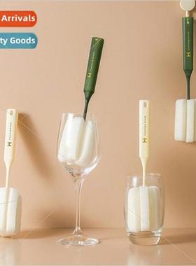 Cup brush long handle without dead angle household nano spon