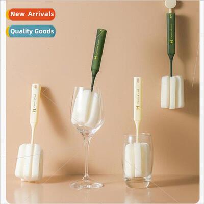 Cup brush long handle without dead angle household nano spon