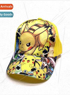 Pokemon baseball cap Pikachu childrens hat duck tongue cap p