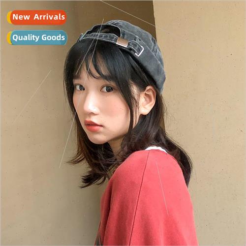 Hat female new set nd melon skin cap Japanese retro brimless