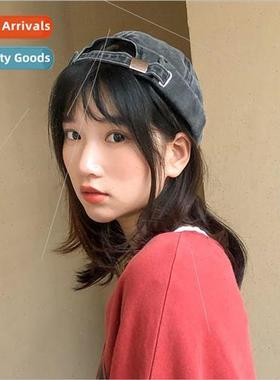 Hat female new set nd melon skin cap Japanese retro brimless
