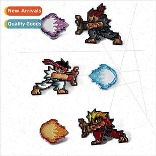 brooch Ryu Ken Game Ghost Fighter Hao Wave Set