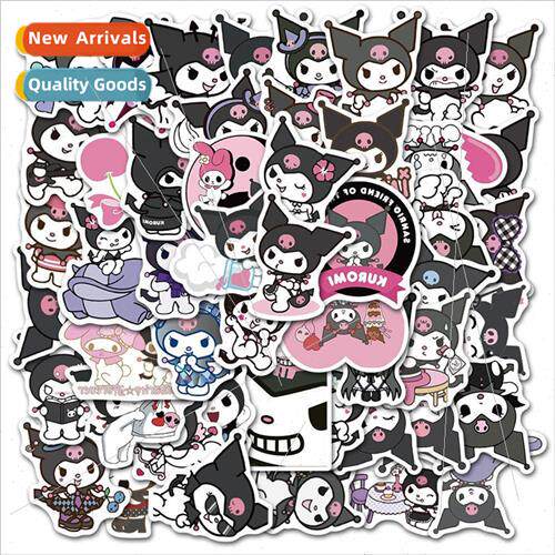 50 Kuromi Kuromi cartoon stickers suitcase notebook water cu