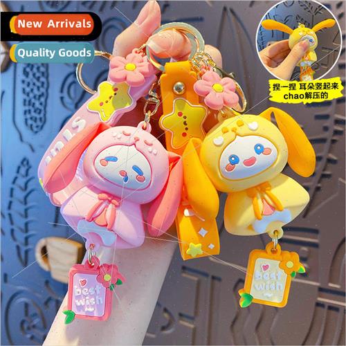 Cartoon Haruhi doll pop ear rabbit keychain female cute crea