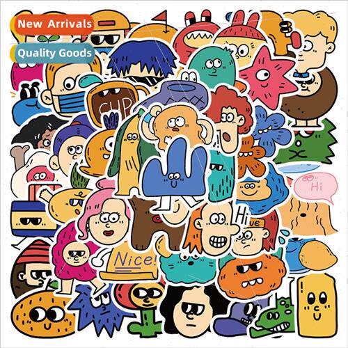 50 cartoon magical little monster stickers notebook luggage