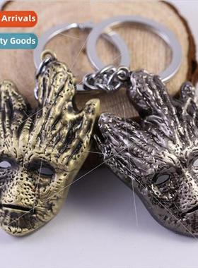 Movie Guardians of the Galaxy Tree Groot Mask Keychain Penda