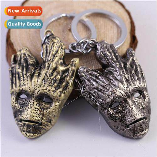Movie Guardians of the Galaxy Tree Groot Mask Keychain Penda