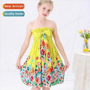 vacation summer princess Bohemian new child dress parent