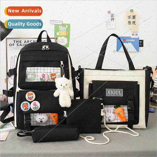 New Transparent Casual Multi-Piece Girls Large Capacity Mori