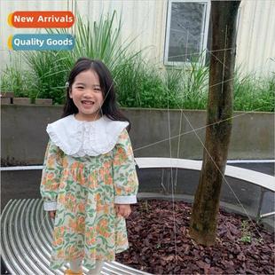 dress the childrens princess Korean floral girls