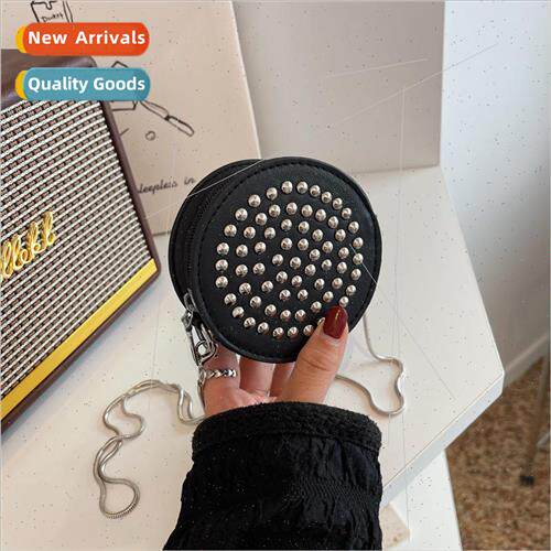 pu rivet bag female 2022 new 适用eign girl chain shoulder ba