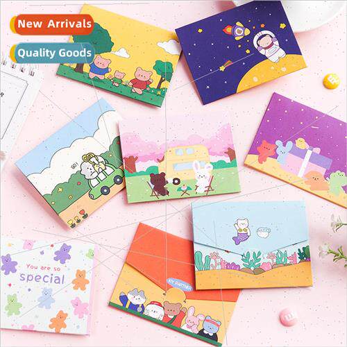Cute Pie Delivery Folded Envelope Cards Mini Cute  Message G