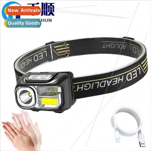 Sensor headlamp head-mounted ultra-bright rechargeable light