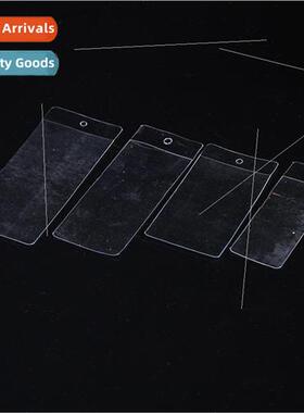 pvc tag pouch transparent card holder logo plastic tag pouch