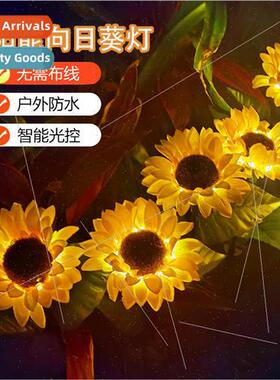 Solar Sunflower ghts Outdoor Waterproof mulation Flower Deco