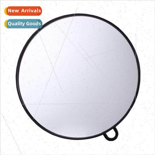 beauty plastic handle makeup mirror HD mirror round hair sal