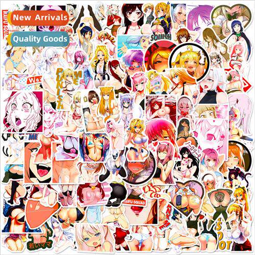 100 beautiful girl cartoon animation stickers laptop luggage