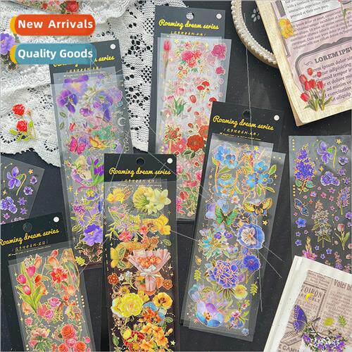 Flower season messenger series goo card handbook waterproof