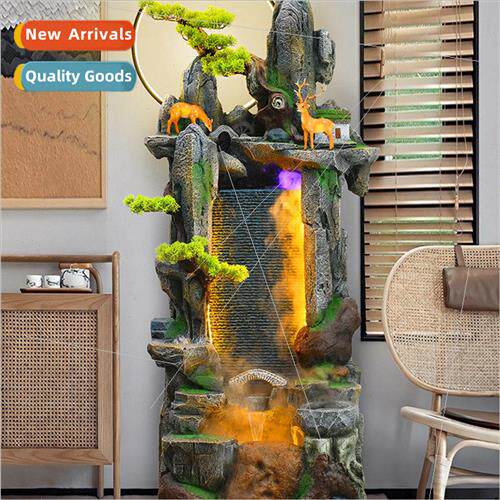 New creative alpine water fountain plum blossom deer ornamen