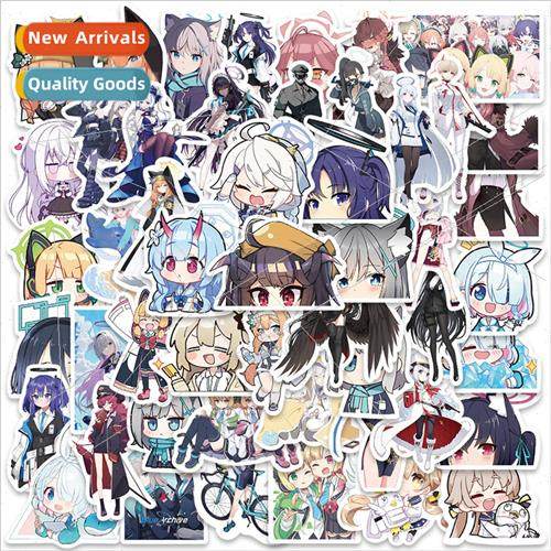 50 popular cartoon game azure file anime  stickers luggage c