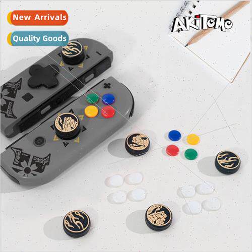 适用 Switch Button Sticker JOYCON Joystick Crank Cap Monster