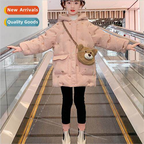 Girls cotton clothes 2023 new childrens 适用eign gas thicken