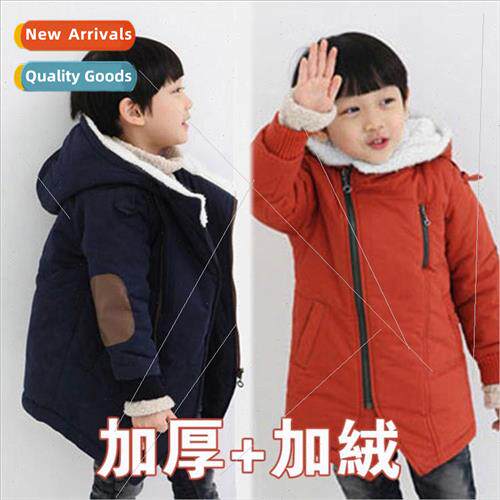 Boys cotton jacket children middle and large children lamb t