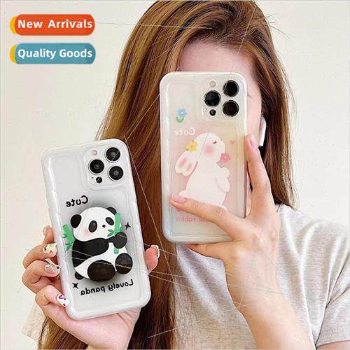 Dull cute bamboo leaf panda IPhone14/13PROMAX twist pattern