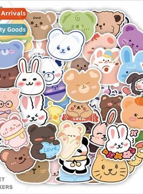 50 new cute cartoon bear graffiti stickers decorative handbo