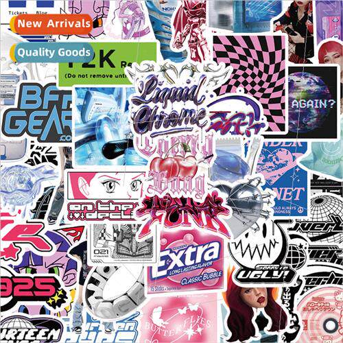 53 pcs of girl heart Y2K  stickers cell phone case handbook