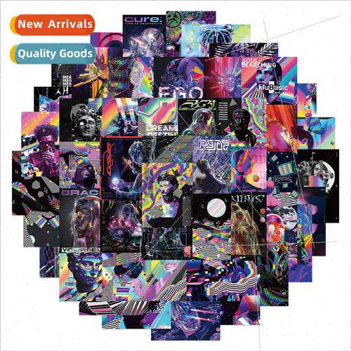 50 Fantasy Aesthetic Doodle Stickers Decoration ggage Guitar