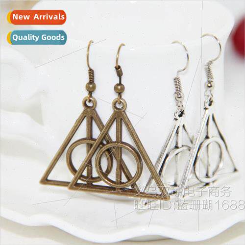Harry Potter Earrings na Lovegood Death Resurrection Sacred