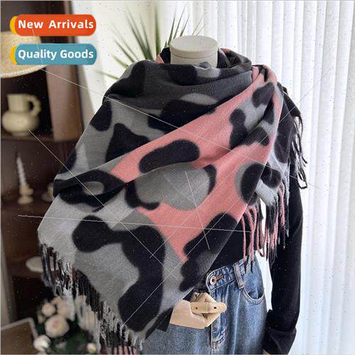 Autumn and winter new printing scarf female faux cashmere sp