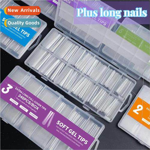 Nail art super extension water pipe nail piece fake nail pat