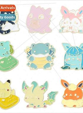 Cartoon animation Pokémon metal badge Pokémon surrounding