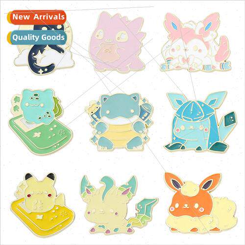 Cartoon animation Pokémon metal badge Pokémon surrounding