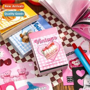 Stickers Bean Book Sweetheart Escape Series American retro g