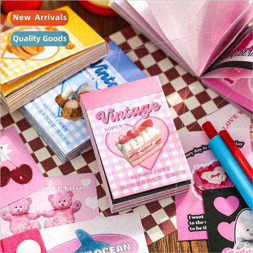 Stickers Bean Book Sweetheart Escape Series American retro g