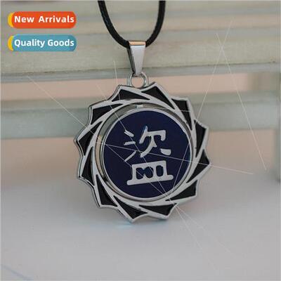 Anime Peripherals Tomb Raider Spinning Necklace Pendant Jewe
