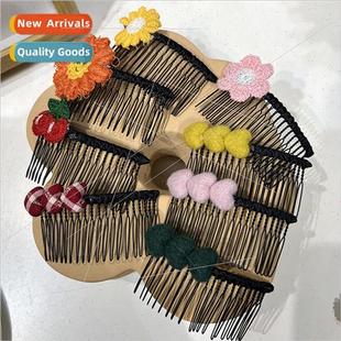 children cloth diy comb hair cute flowers Plug fruit