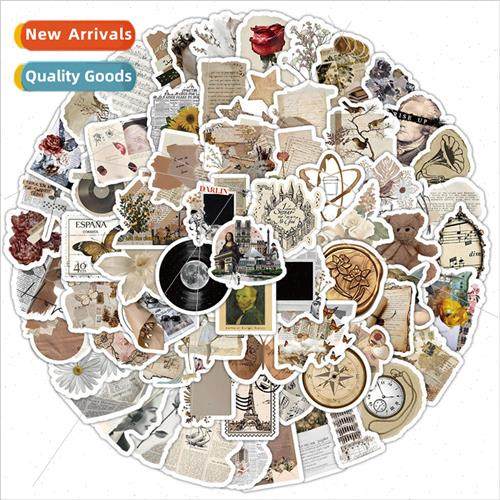 100 cartoon children retro worn newspaper graffiti notebook