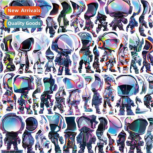 51 pcs of play cartoon galaxy astronaut stickers material ph