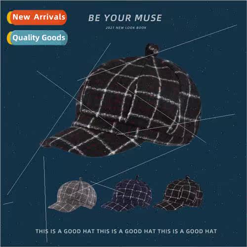 2021 winter hat female warm beret outdoor cold hundred ride