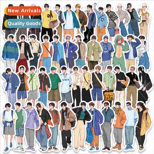 50 pieces of domestic handsome boyfriend wear guide stickers