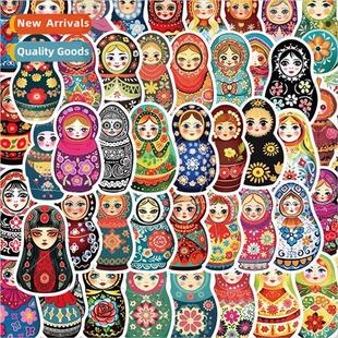 nesting Russian dolls creative stickers graffiti cartoon
