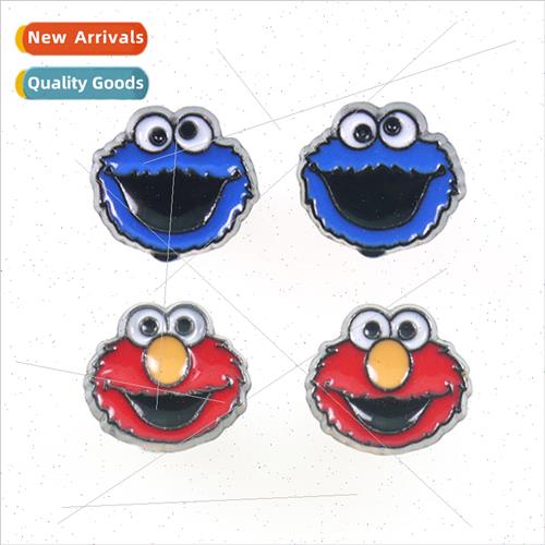 Cartoon boutique  Sesame Set Elmo alloy drop silver pin anti